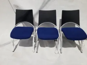 Blue Black visitors chair