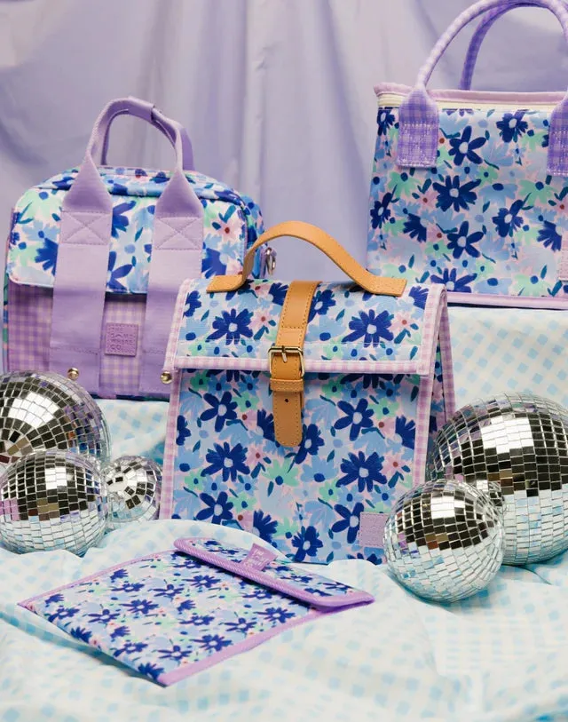 Blue Meadow Lunch Satchel