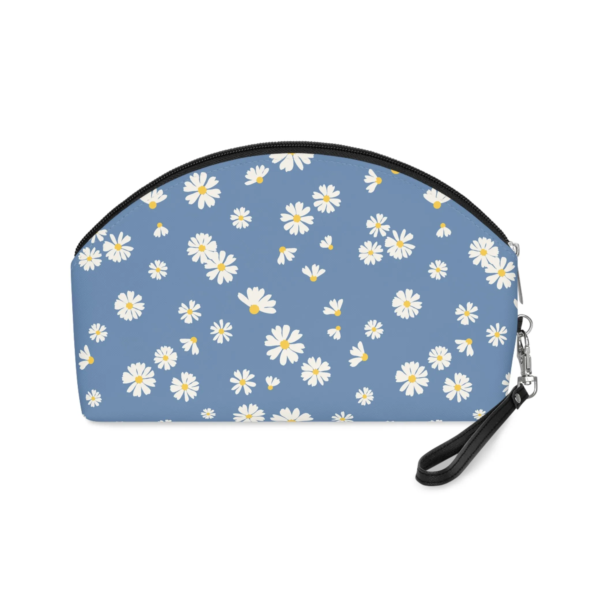 Blue Skies Daisies Makeup Bag