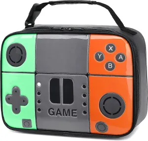 Boy Lunch Box Kids Lunch Bag Game Leather Thermal Lunch bag for School Meal Prep Bag Insulated Cooler Lunchbox for Boys Girls Kids Toddlers Teen