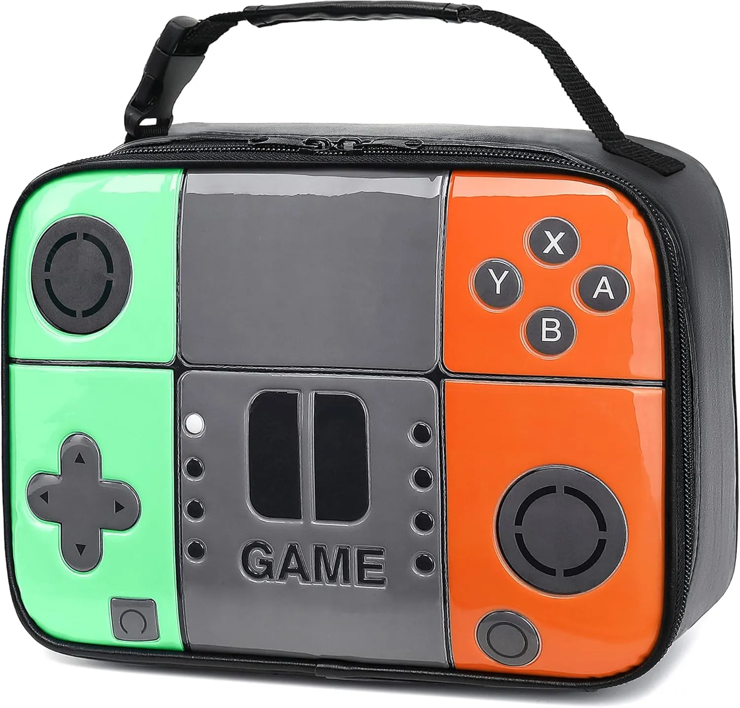 Boy Lunch Box Kids Lunch Bag Game Leather Thermal Lunch bag for School Meal Prep Bag Insulated Cooler Lunchbox for Boys Girls Kids Toddlers Teen