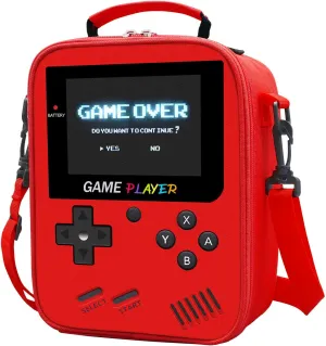 Boys Lunch Box for School, Gamer Kids Lunch Bag for Boys Girls, Insulated Video Game Lunchbox Waterproof Leakproof with Adjustable Shoulder Strap
