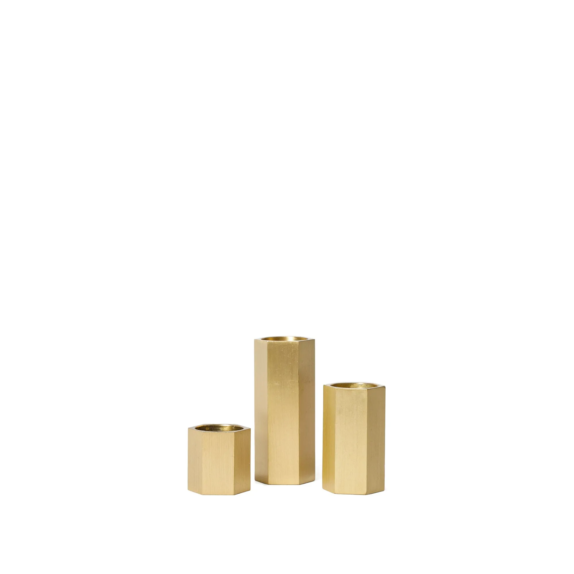 Brass dinner candle holders