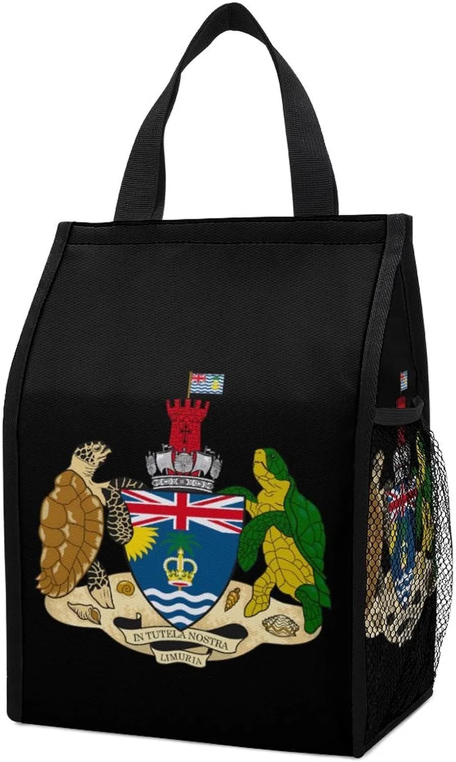 British Indian Ocean Territory Cute Insulated Lunch Bag Portable Lunch Tote with Pockets for Travel Work Picnic