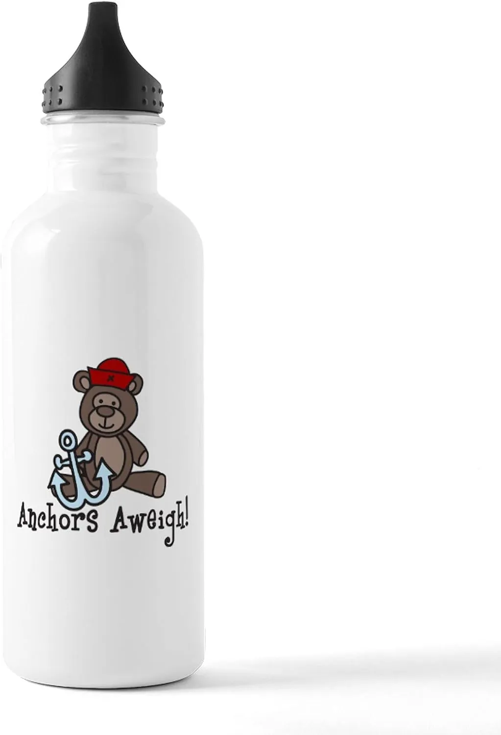 CafePress Anchors Aweigh! Stainless Water Bottle 1 1.0L (34 oz) Stainless Steel Water Bottle