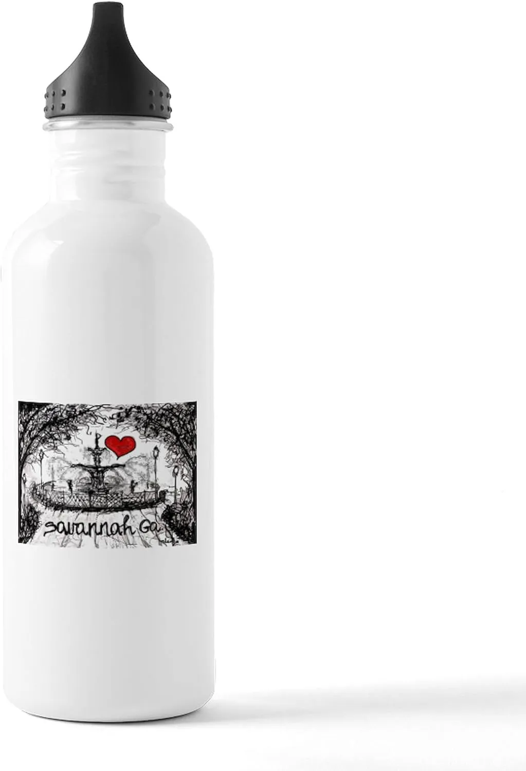 CafePress I Love Savannah Ga Stainless Water Bottle 1 1.0L (34 oz) Stainless Steel Water Bottle