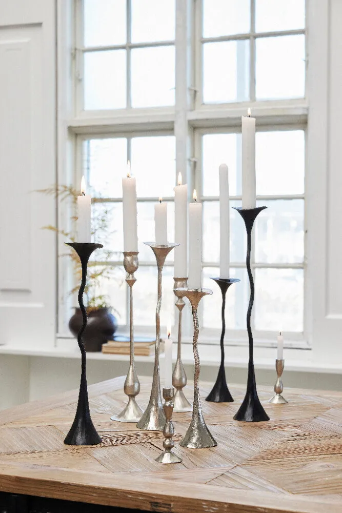 Cala  candlestick H27 cm. silver