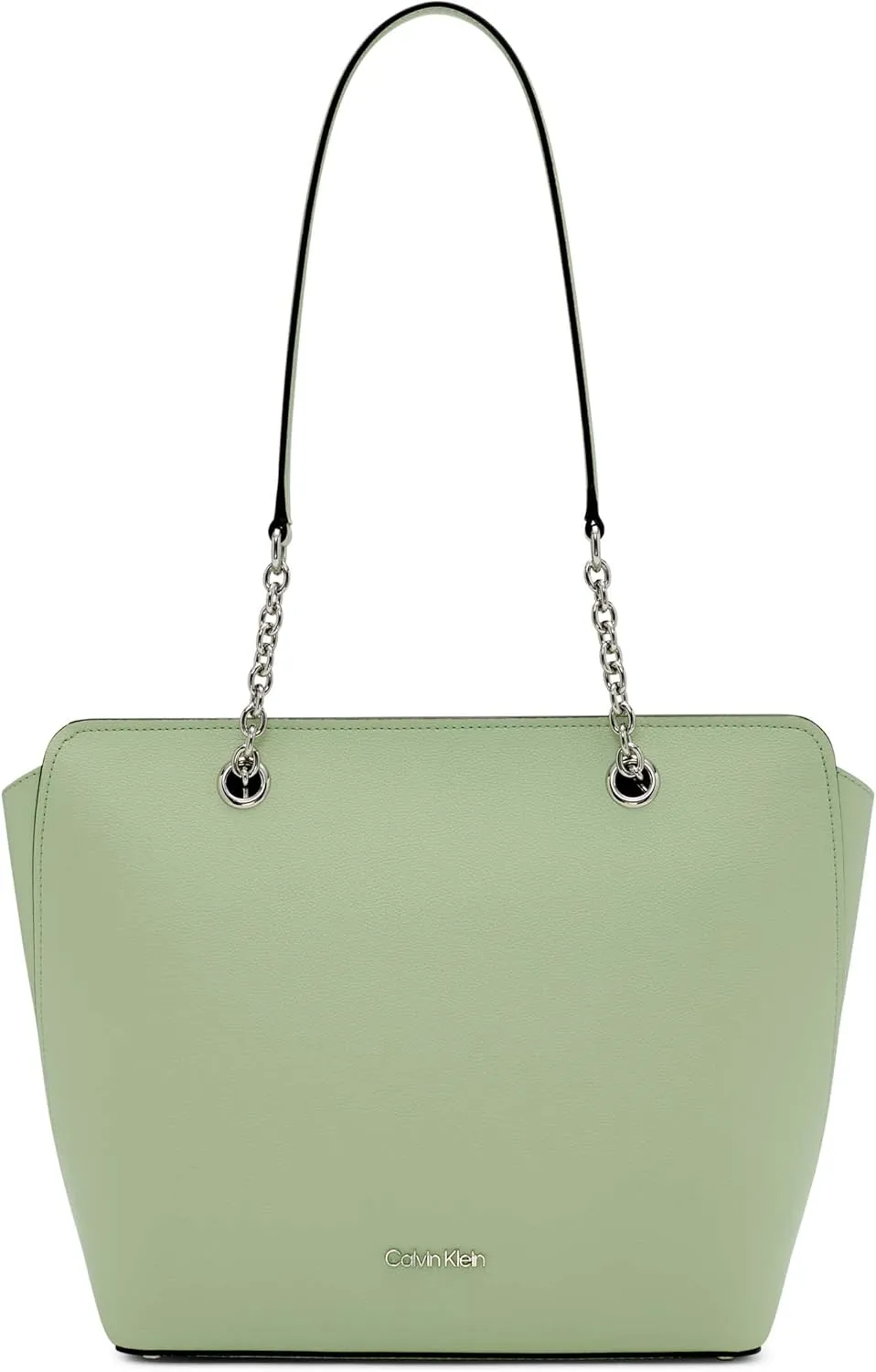 Calvin Klein Hailey Micro Pebble Top Zip Chain Tote