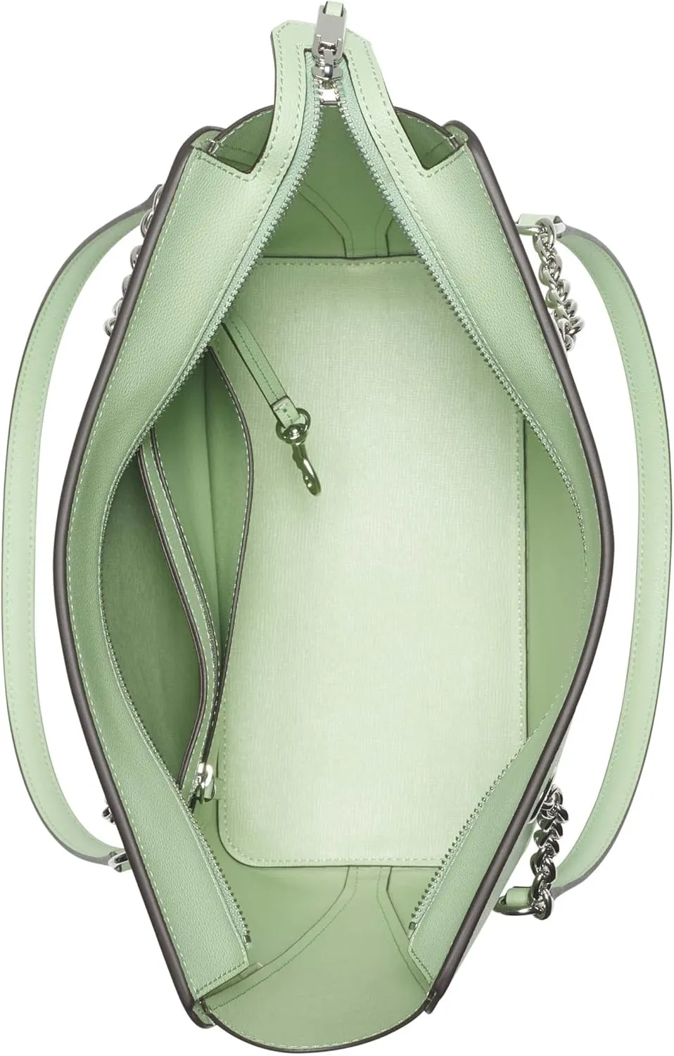 Calvin Klein Hailey Micro Pebble Top Zip Chain Tote