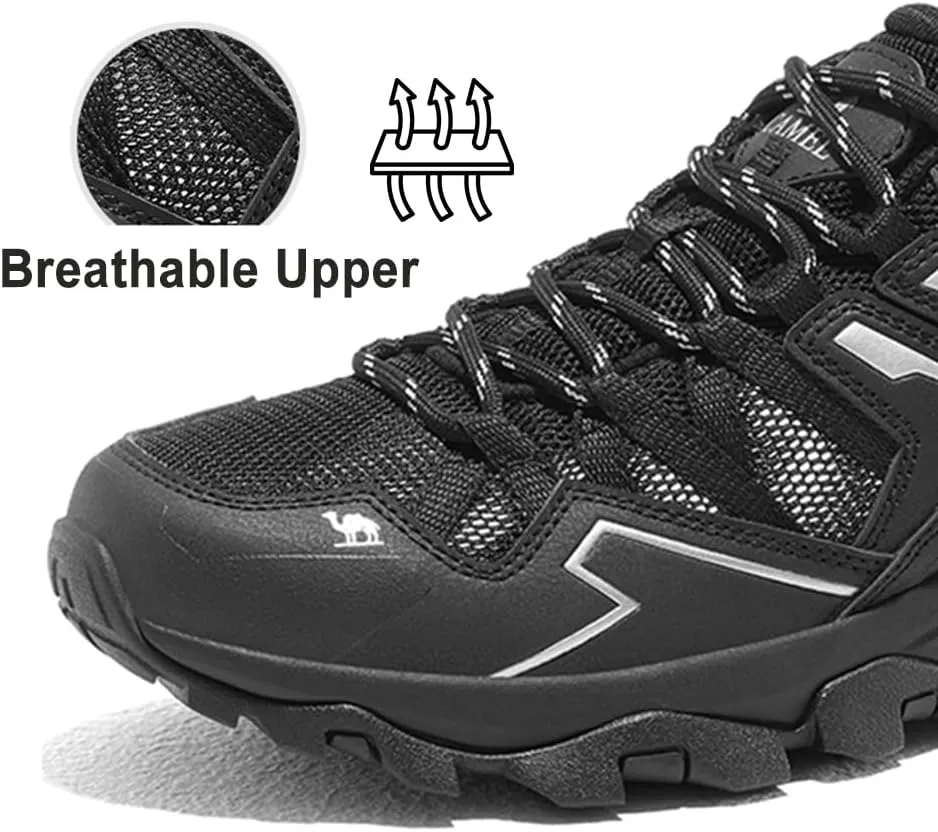 CAMEL CROWN Womens Hiking Shoes Lightweigt Treckking Shoes Breathable for Outdoor Camping Summer