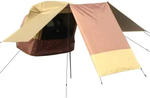 Camper Shade Awning Canopy with Complete Kits for Kia Sorento/Soul/Sportage/Stonic/Avella/Carens, Waterproof UV Protection, Easy Set Up, Ultra-Durable Camping Tent,3 Style 3-B Khaki