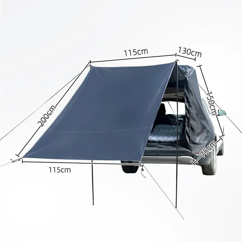 Camper Shade Awning Canopy with Complete Kits for Opel Meriva/Omega/Rekord/Tigra/Vectra/Zafira, Waterproof UV Protection, Easy Set Up, Ultra-Durable Camping Tent,1 Style 1-B Khaki