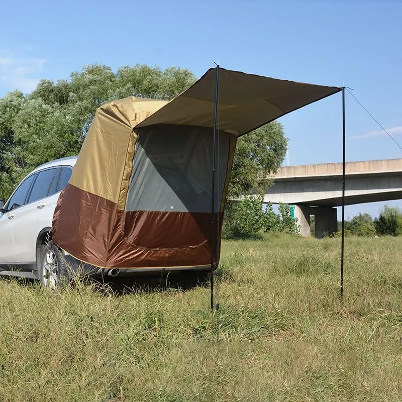 Camper Shade Awning Canopy with Complete Kits for Opel Meriva/Omega/Rekord/Tigra/Vectra/Zafira, Waterproof UV Protection, Easy Set Up, Ultra-Durable Camping Tent,1 Style 1-B Khaki