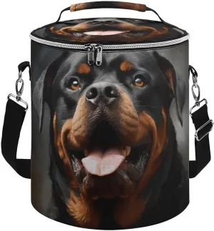 Camping Cooler Bag, Cool Rottweiler Dog Art Print Portable Ice Pack Outdoor Cooler Bag Picnic Cooler Bag Foldable Cooler Bag, style