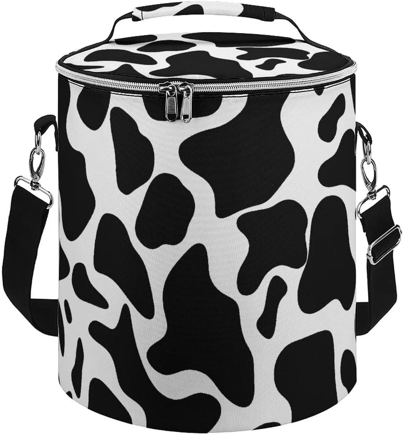 Camping Cooler Bag, Cow Spot Print Portable Ice Pack Outdoor Cooler Bag Picnic Cooler Bag Foldable Cooler Bag, style