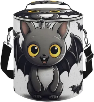 Camping Cooler Bag, Cute Bat Print Portable Ice Pack Outdoor Cooler Bag Picnic Cooler Bag Foldable Cooler Bag, style