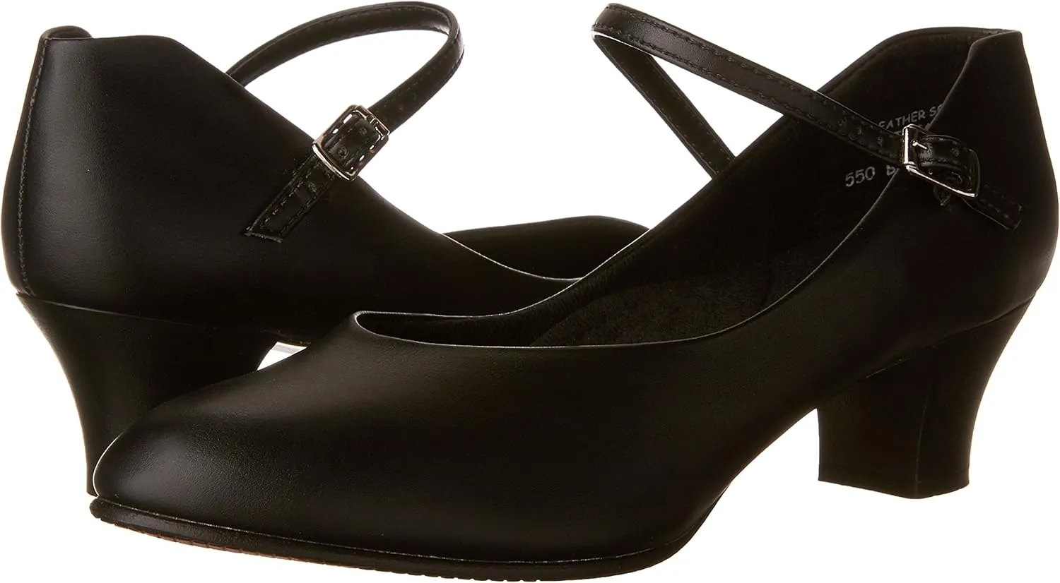 Capezio Women's Jr. Footlight Character Shoe,Black,9.5 W US