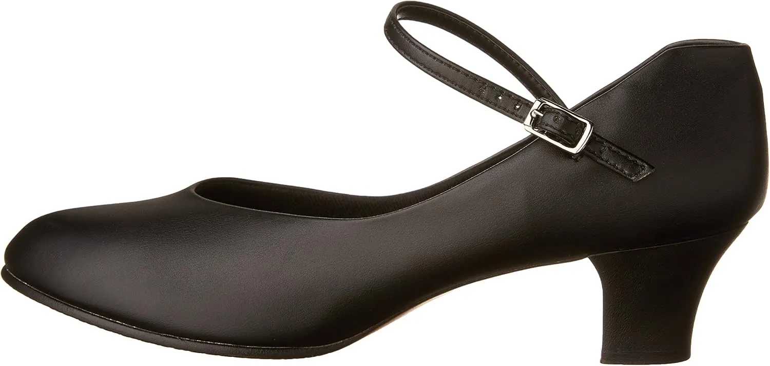 Capezio Women's Jr. Footlight Character Shoe,Black,9.5 W US