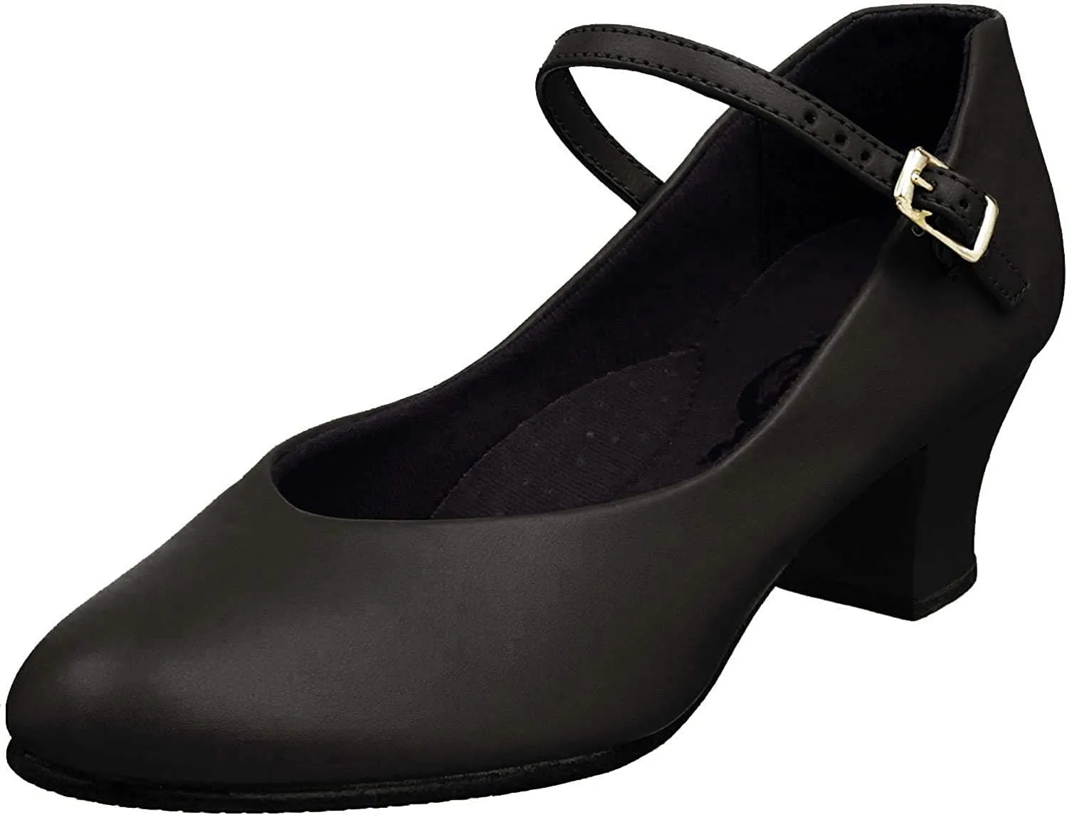 Capezio Women's Jr. Footlight Character Shoe,Black,9.5 W US