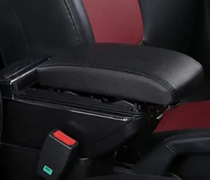 Car Center Console Armrest Box Compatible with Buick Excelle Auto Leather Car Interior Parts Armrests Storage with USB (Black Stitches, with USB)