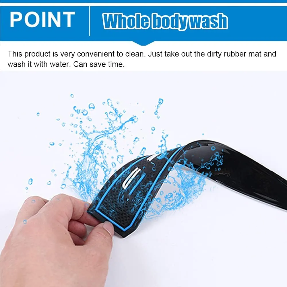 Car Interior Accessories Door Storage Mat,Gate Slot Mat,Coaster Mat Dust-Proof Anti-Slip Center Console Holder Cup 15 Pcs/Set(Blue) for Nissan Kicks(2021 2022 223)