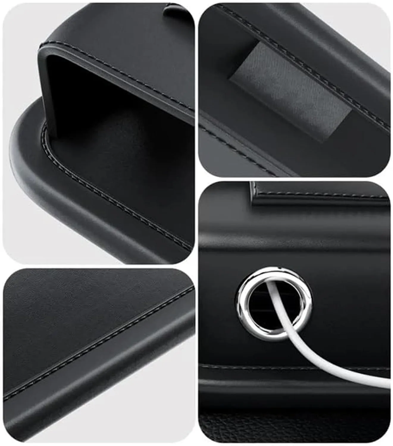 Car Leather Cup Holder Bag for M&itsubishi Lancer 2001-2007 Car Crevice Storage Box Car Clearance Bag with Cup Holder Car Accessories
