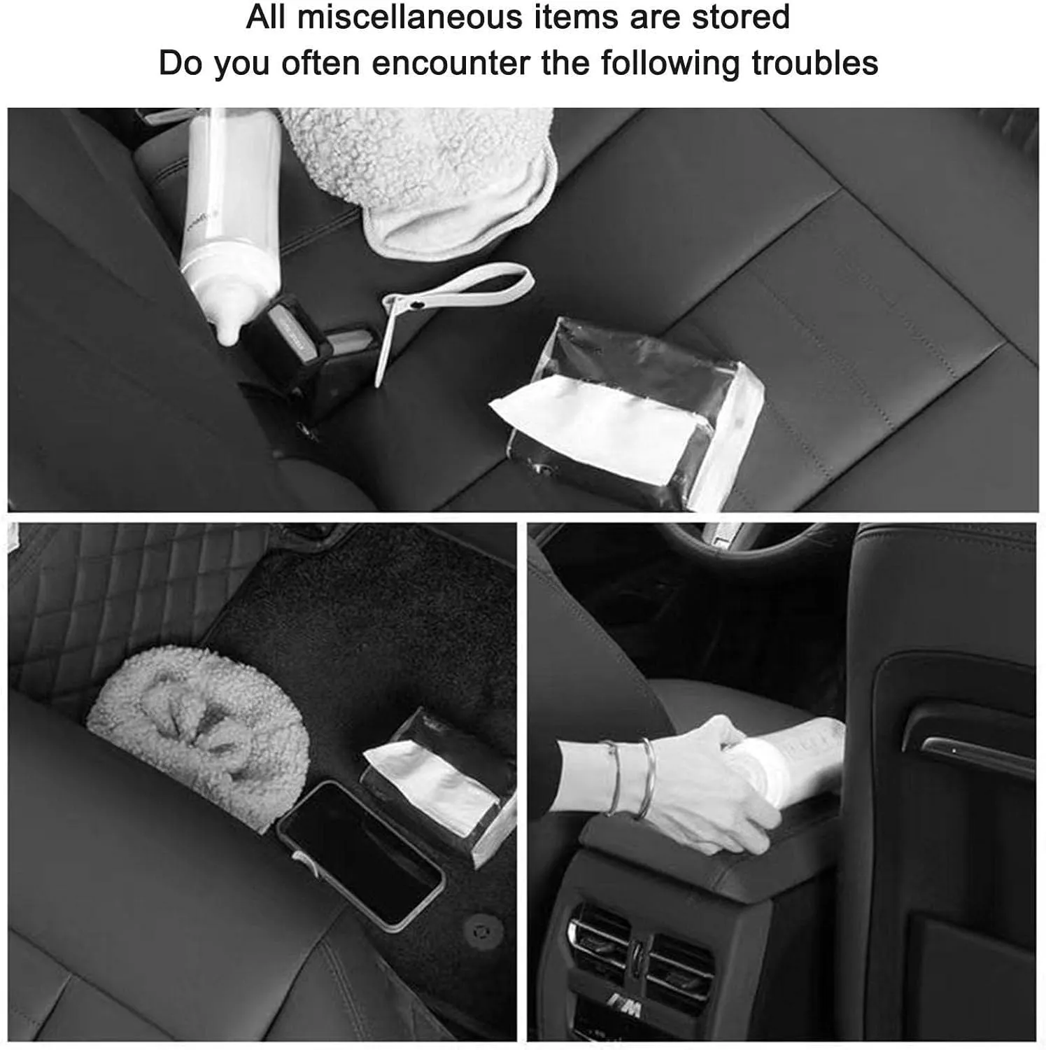 Car Seat Back Storage Box for Dodge Charger AWD 2011-2018 2019 2020 2021 2022 2023 2024,Wear-Resistant Leather Cup Holder Bag Hook Phone Holder Easy Install Versatile Backseat Organizer