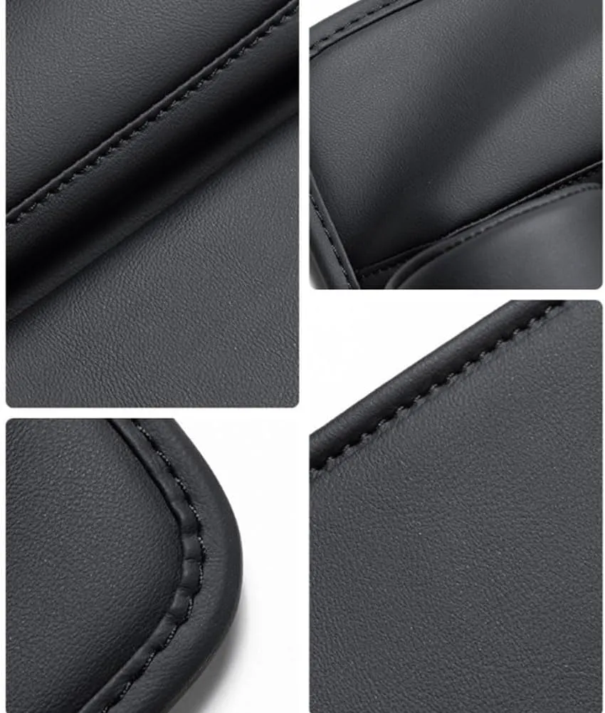 Car Seat Gap Filler Organizer for Mini Hatch R50 R56 F55 F56, Leather Cup Holder Crevice Bag Front Seats Center Console Side Storage Box for Cards Keys,D