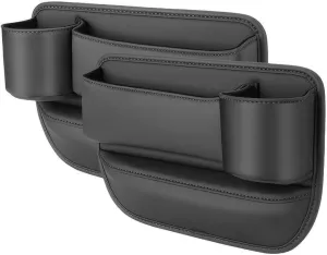 Car Seat Gap Filler Organizer for Mitsubishi Colt VII 2023 2024 2025, Car Gap Filler Car Seat Storage Box Seat Gap Storage Box Car Accessories,Black