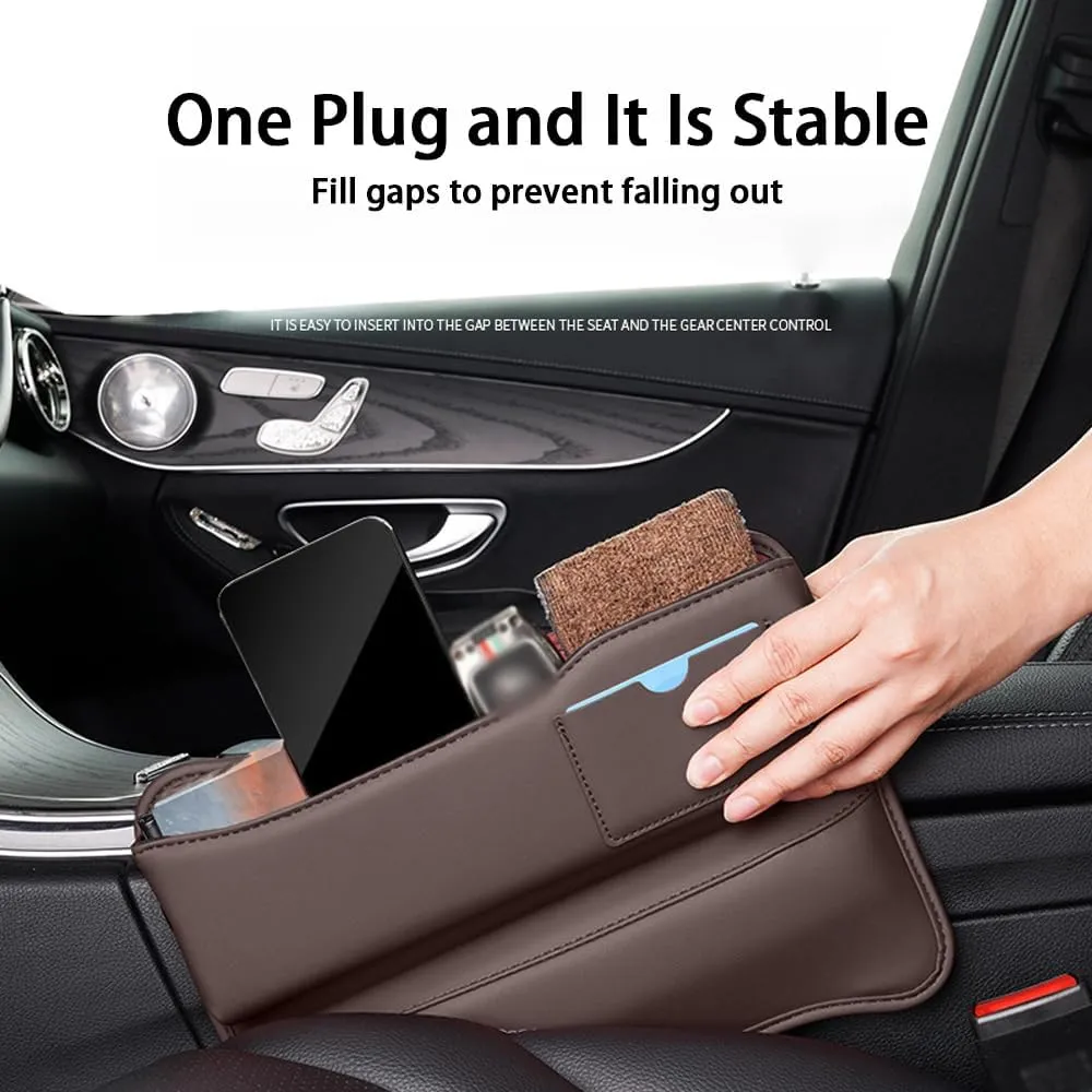 Car Seat Gap Storage Box for Mercedes Benz E-Class All-Terrain X213 Wagon Estate 2017-2023, Car Storage Box Seat Gap Storage Box Car Clamp Storage Bag Neat Car Supplies