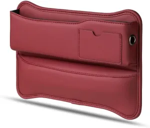 Car Seat Gap Storage Box for Mercedes Benz/AMG GLE Coupé C167 C292 2015-2025, Car Storage Box Seat Gap Storage Box Car Clamp Storage Bag Neat Car Supplies,Red-Passenger's seat