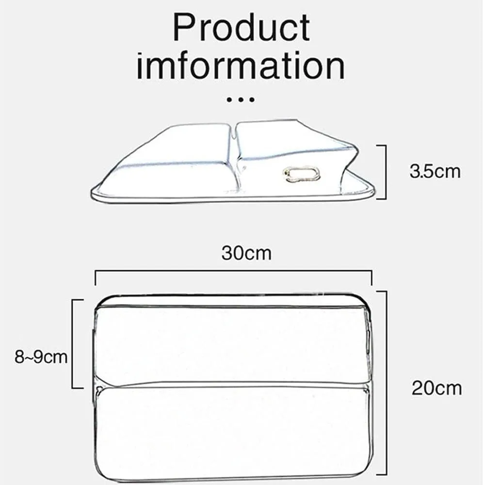 Car Seat Storage Box for Mitsubishi Cross/Outlander/L200/Pajero Series Car Seat Gap Organizer Seat Side Bag Reserved Charging Cable Hole Car Accessories,One Piece-Brown