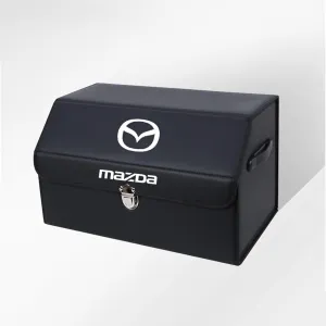 Car Trunk Organizer for Mazda B-Series Biante Bongo BT-50, Cargo Storage Compartments Collapsible Multipurpose with Lid Large Capacity Grocery Storage Box,38 * 31 * 30cm