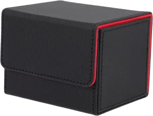Card Storage Box Trading Card Games Cards Poker Size Pu Leather Compact Portable