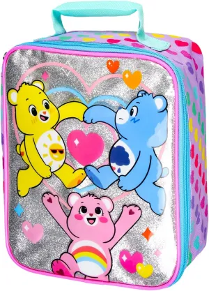 Carebears Lunch Tote Clear Design With Iridescent Underlay Lunch Bag Box