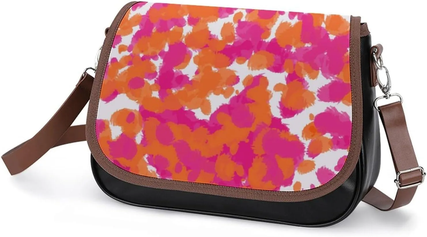 Cartoon Mushrooms Fashionable And Durable Portable Leather Shoulder Bag