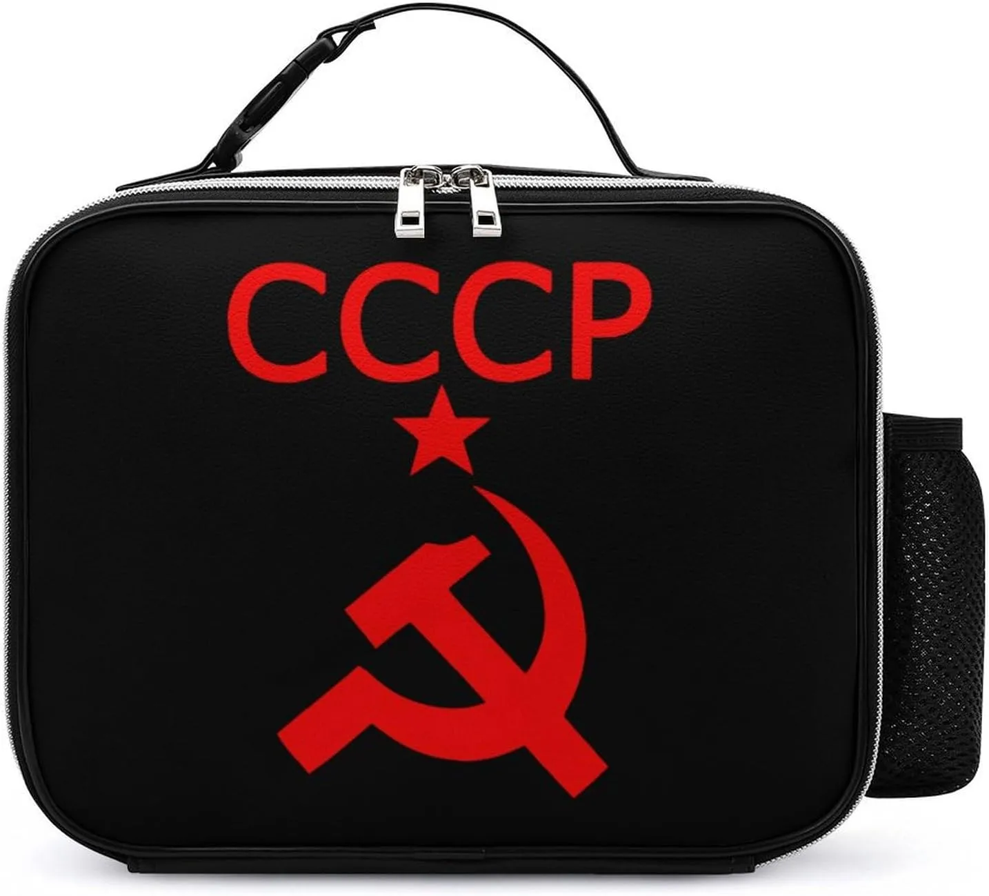 CCCP Star Soviet Union USSR Portable Lunch Box Bag Tote Reusable Insulated Lunchbox Containers Leakproof Work Picnic