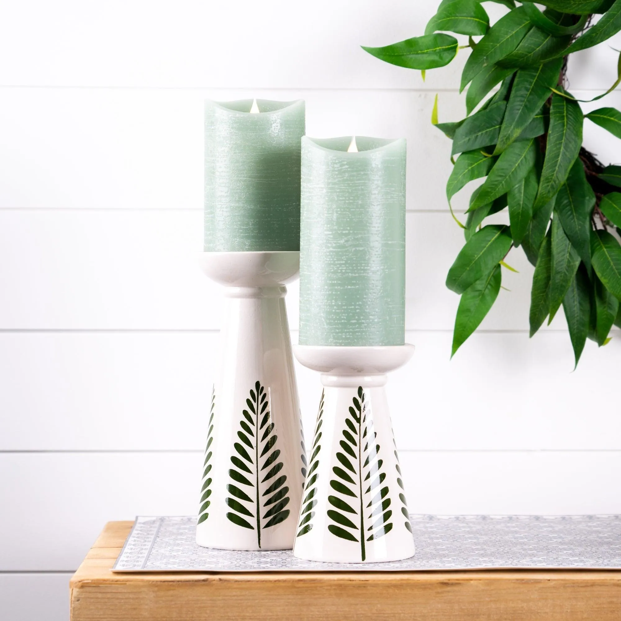 Ceramic Candle Holder (Set of 2)