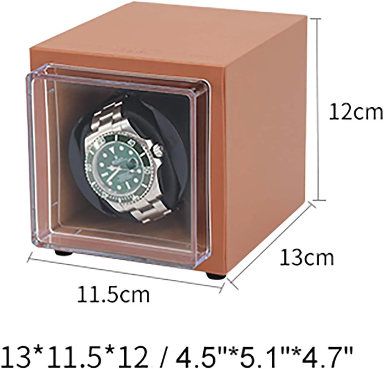 Chandelier Watch Winders Mechanical Watch Automatic Winding Box Single Watch Winder -Power Watch Shaker Home PU Leather Chandelier