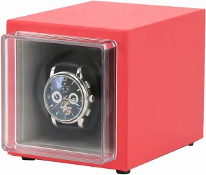 Chandelier Watch Winders Mechanical Watch Automatic Winding Box Single Watch Winder -Power Watch Shaker Home PU Leather Chandelier