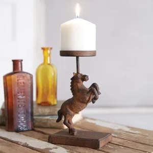 Charming Horse Pillar Candle Holder for Your Farmhouse Decor