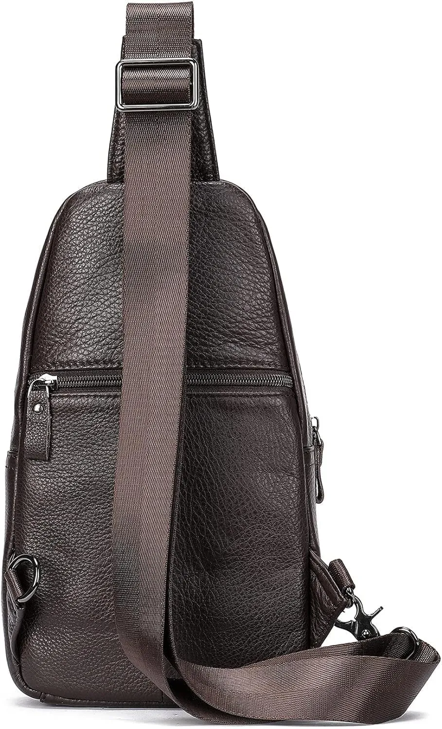 Chest Bag Crossbody Bag Leather Sling Bag Anti ThefChestShoulder Bag Multipurpose Chest Pack for Cycling Travel