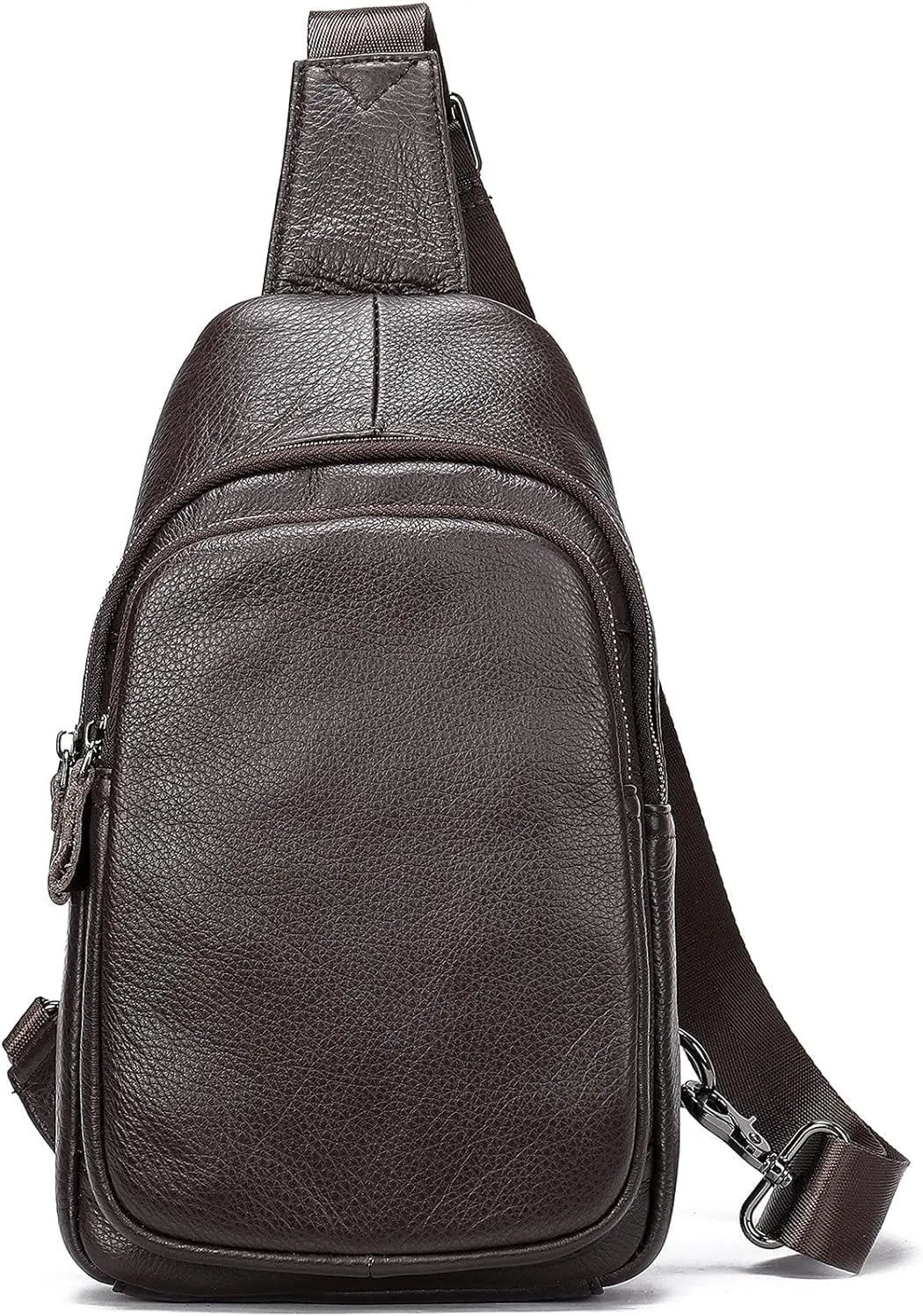 Chest Bag Crossbody Bag Leather Sling Bag Anti ThefChestShoulder Bag Multipurpose Chest Pack for Cycling Travel