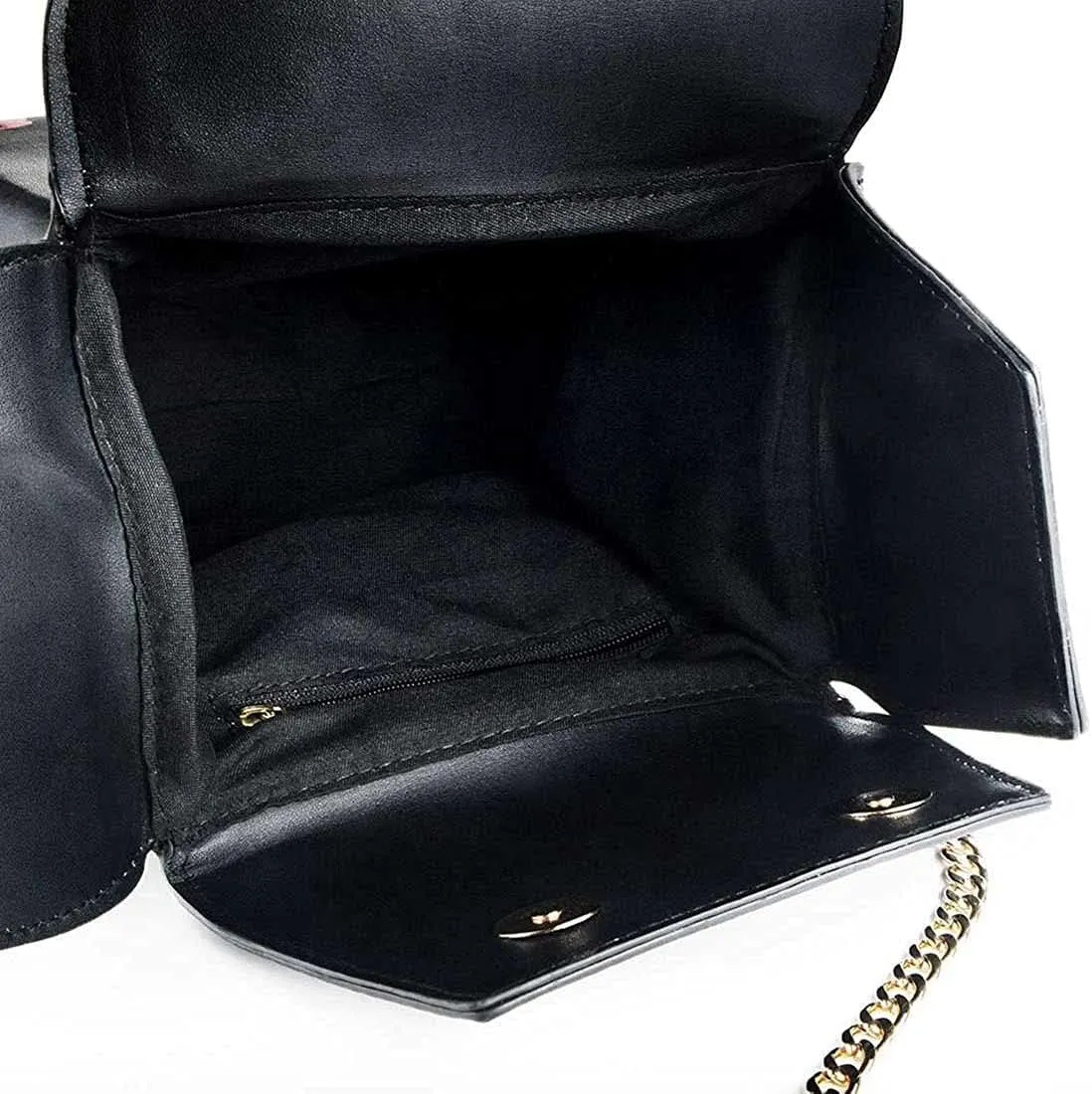 Chinese Takeout Box Style Shoulder Bag PU Leather Crossbody Bags for Women