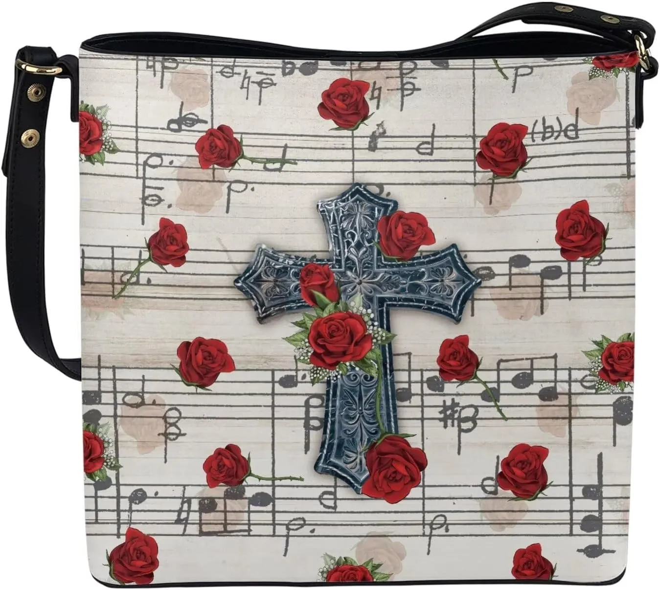 Christian Tote Bags for Women, God Quotes Leather Handbags Bucket Bags, PU Leather Bible Church Bag Satchel Hobo