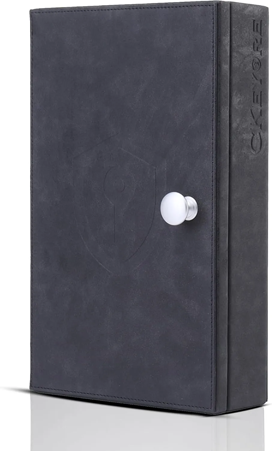 CKEYURE Premium XL PU Leather Faraday Box for Car Keys Wall Mount | Anti Theft Faraday Key Fob Protector | Faraday Cage | Car Key Holder | RFID Key Box | Key fob Signal Blocker