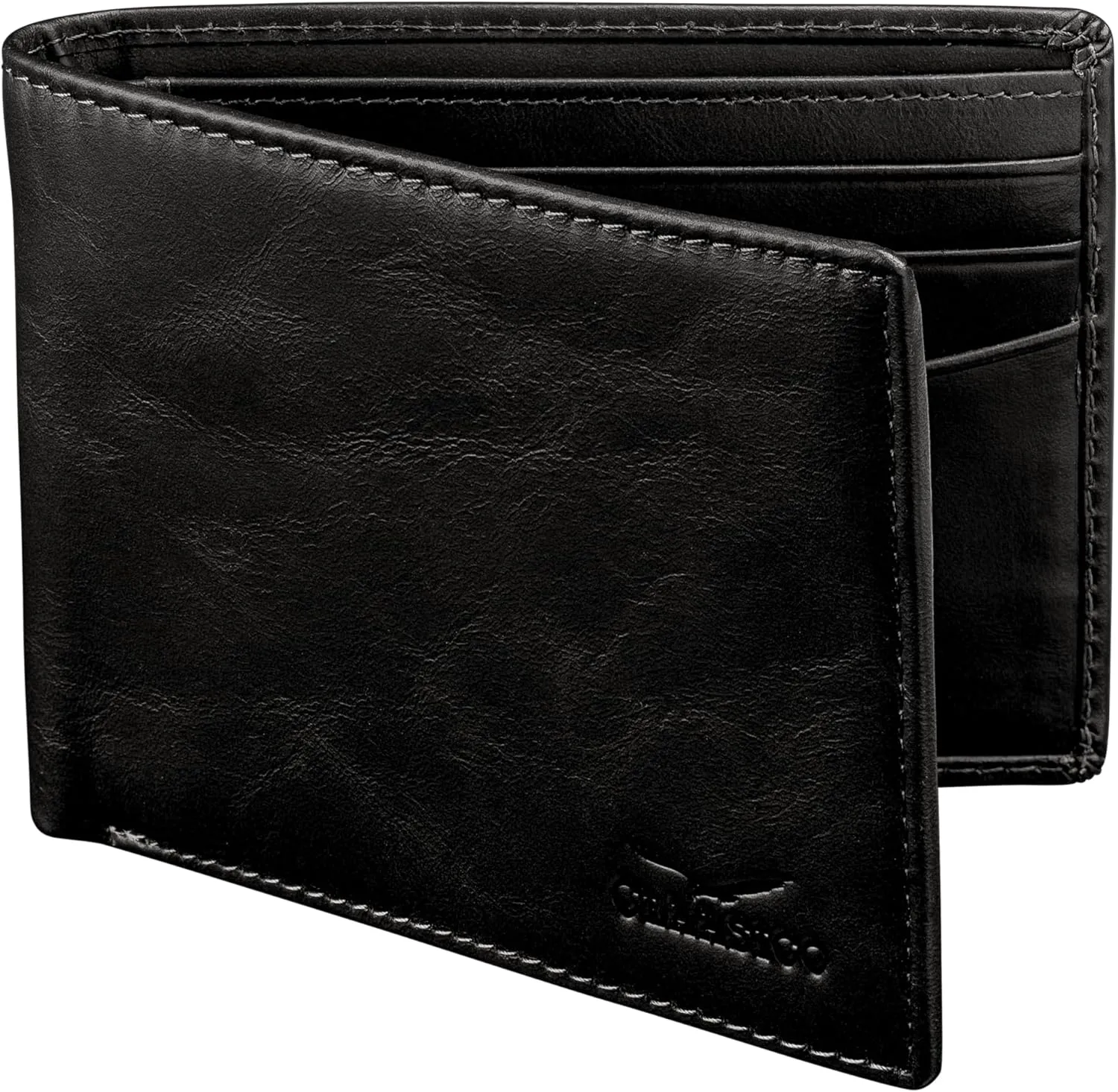 Claasico Men’s Bifold Wallet for Men – Genuine Leather RFID Wallet, Slim Billfold Cardholder w/ID Window – Gift Box Included