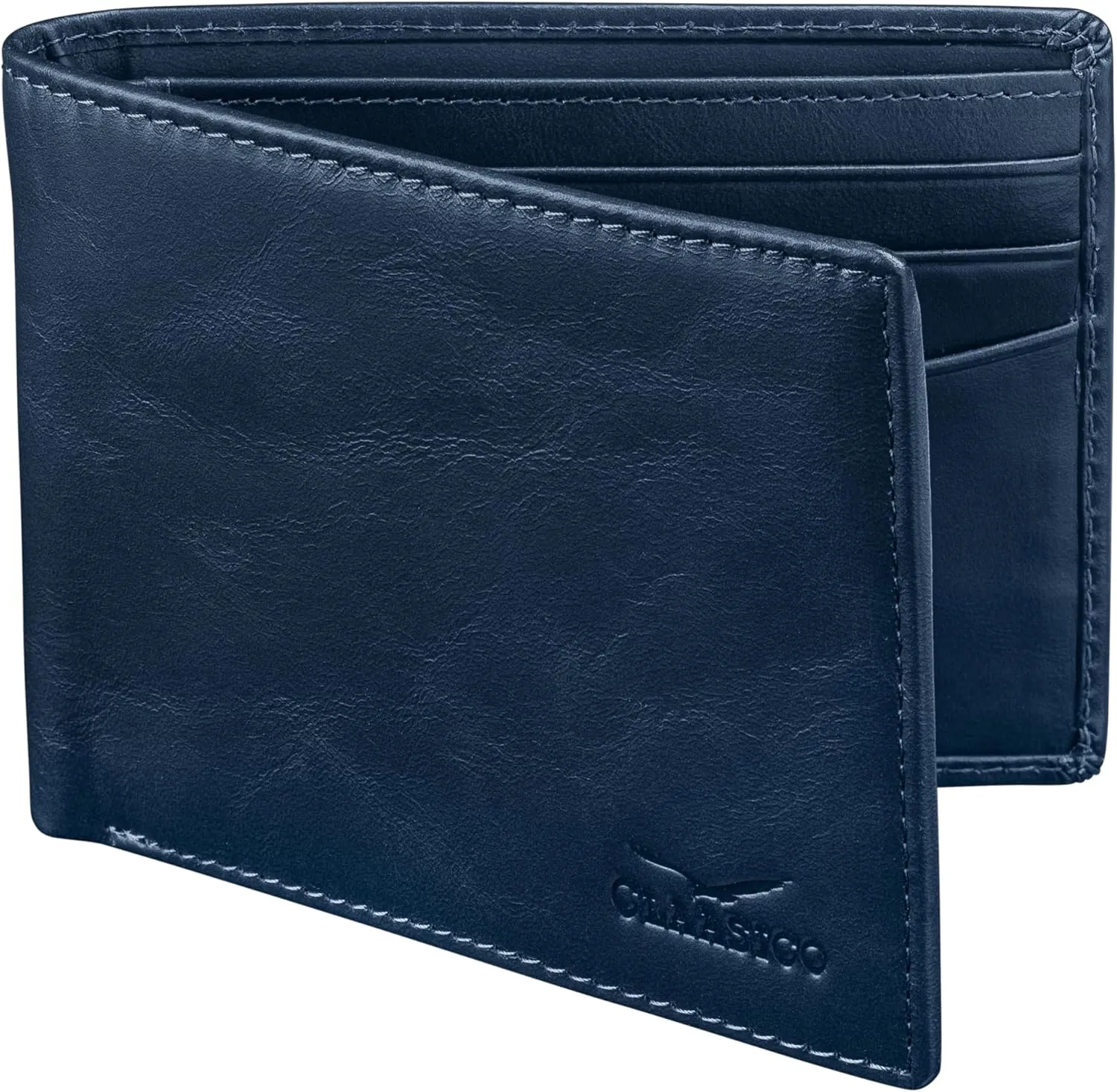 Claasico Men’s Bifold Wallet for Men – Genuine Leather RFID Wallet, Slim Billfold Cardholder w/ID Window – Gift Box Included