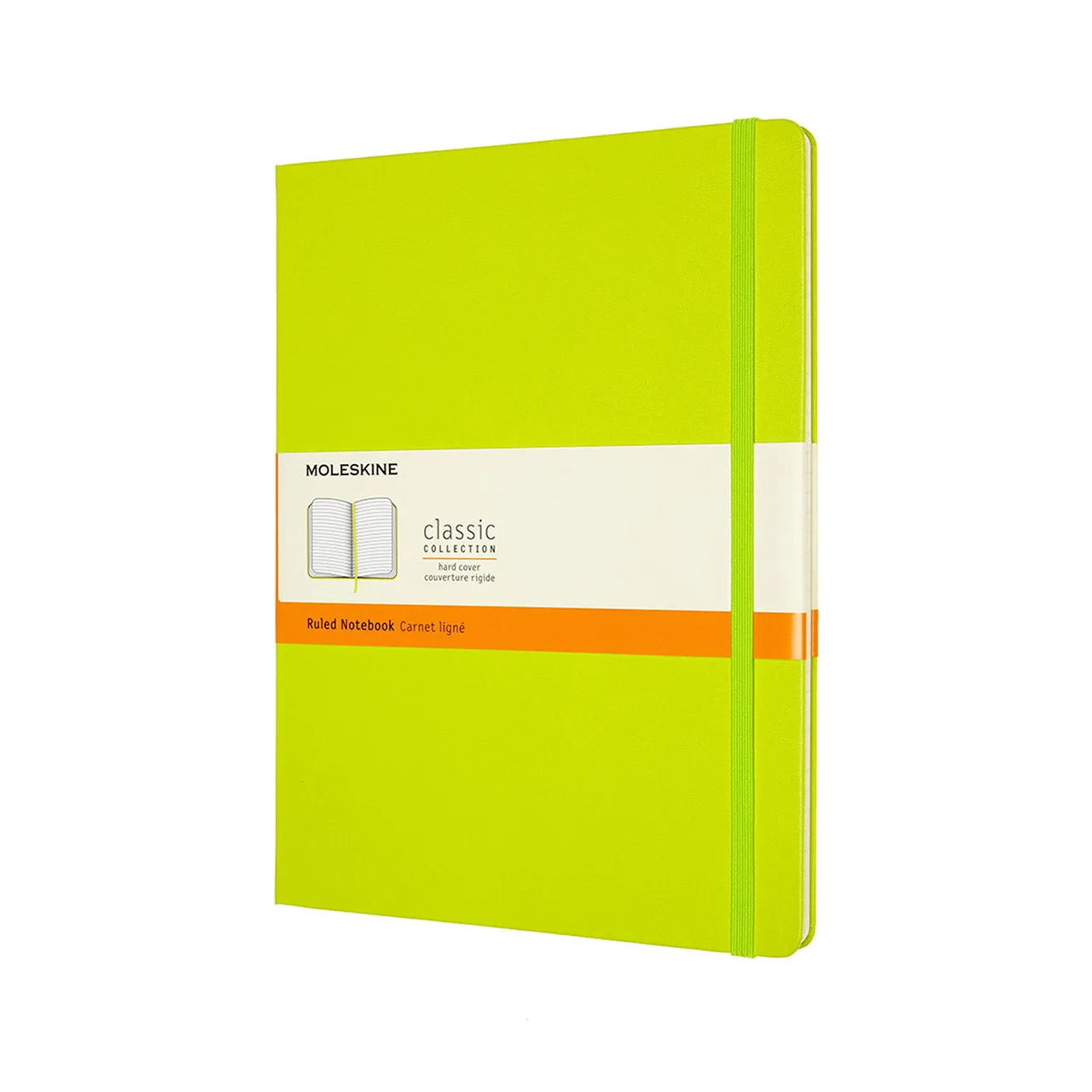 Classic Extra Large Hard Cover Notebook Lemon Green