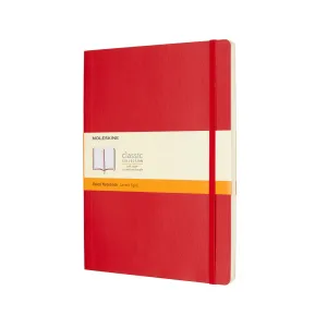 Classic Extra Large Soft Cover Notebook Scarlet Red